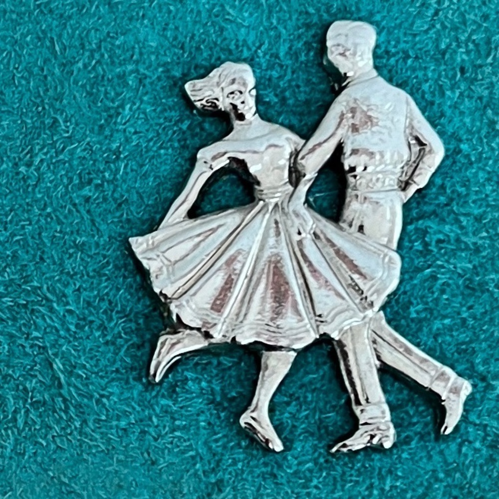 ALUMALINE Bolo Tie & Belt Buckle Matching Set Square Dancers Western Silver Tone - Picture 5 of 15